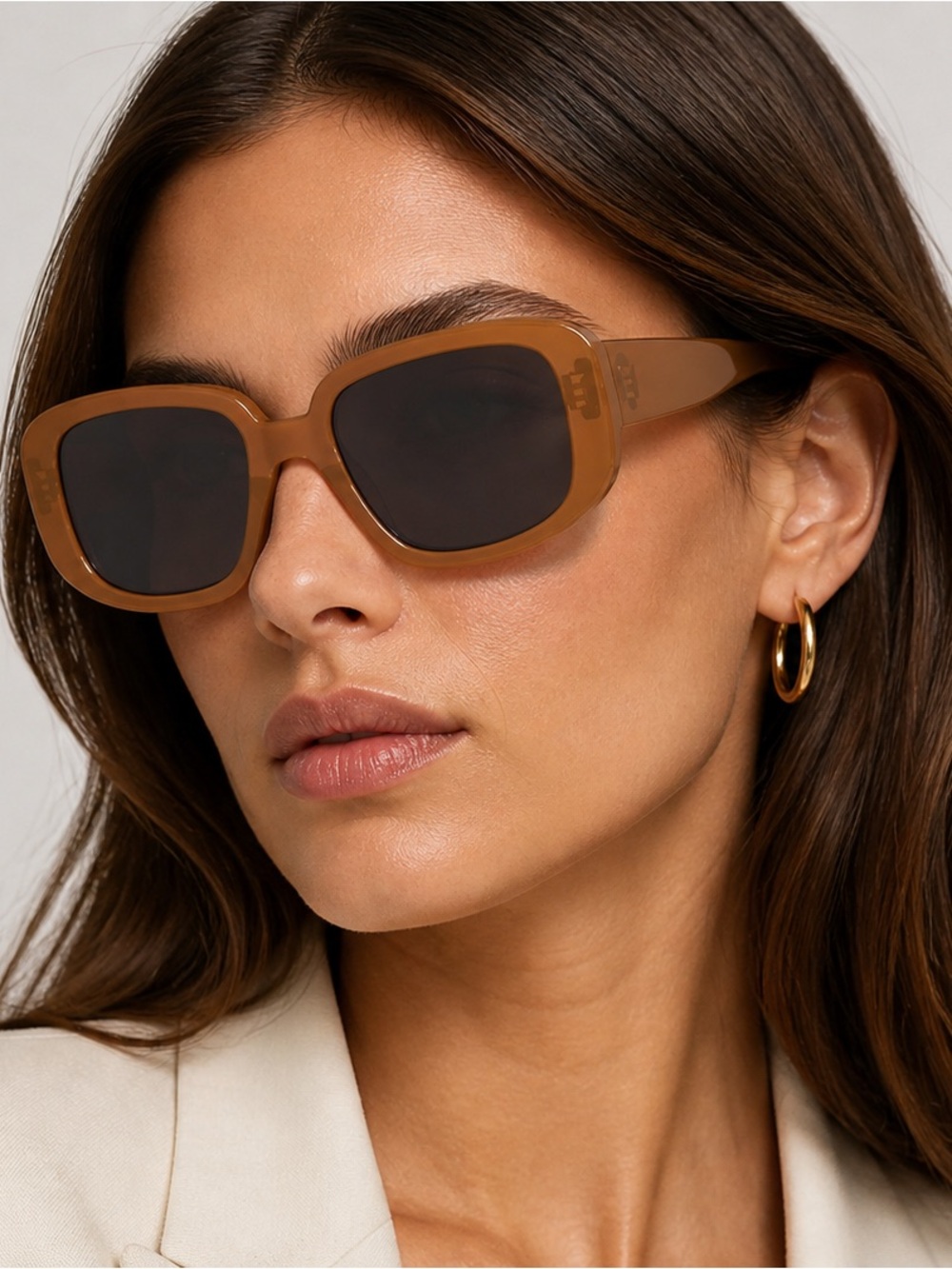 CELINE CL40299U Sunglasses in 55K Shiny Havana/Gradient Brown + Leather Case